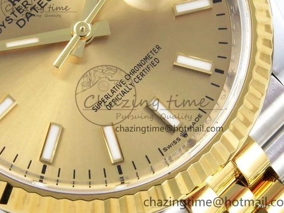 MiroTime 0205 DateJust 36 126233 Clean 1:1 Best Edition 904L Steel YG Stick Dial on SS YG Jubilee Bracelet VR Trendy 1501